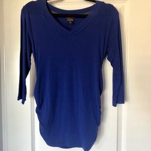 Motherhood Maternity 3/4 Length V Neck Shirt